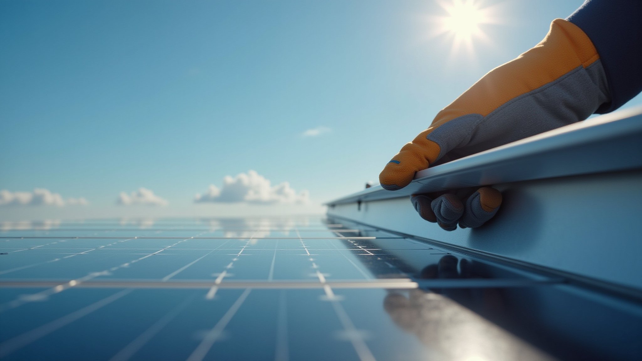 Solar panel installation